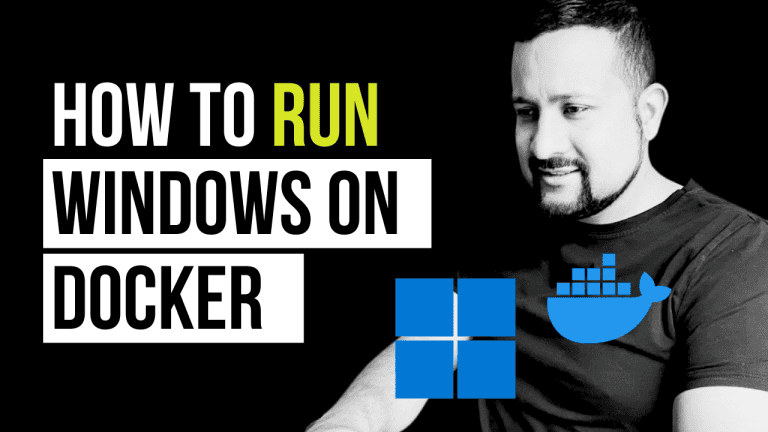 how to run windows on a docker container